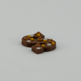Chocolate letter decorated