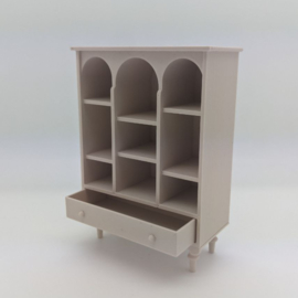 Compartment cabinet with arches