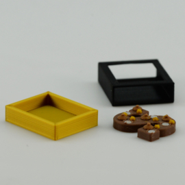 Chocolate letter decorated