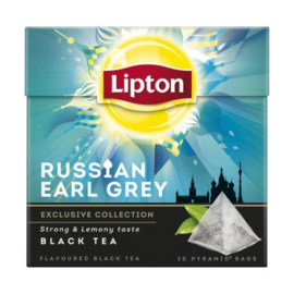 Lip­ton Black tea Rus­si­an earl grey, 20 stuks