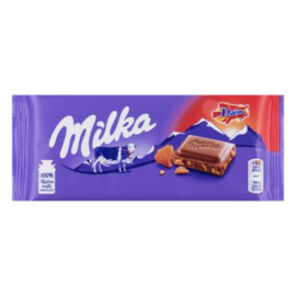 Milka chocolade reep Caramel, 100 gr.