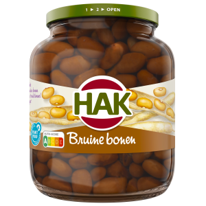 Hak bruine bonen, 720 ml.