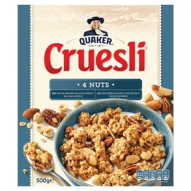 Quaker Cruesli Vier Noten, pak 500 gr.