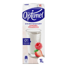 Optimel aardbei framboos, 1 liter