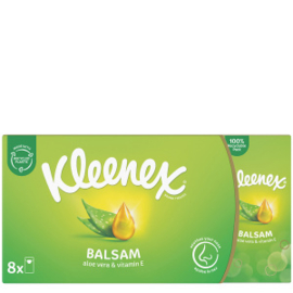 Kleenex balsam zakdoekjes 8 x 9 st.
