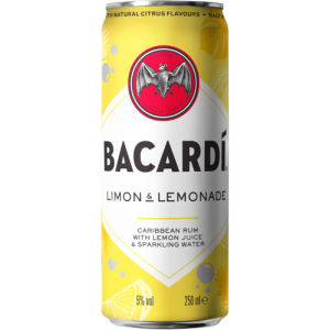 Bacardi Limon & Lemonade, blikje