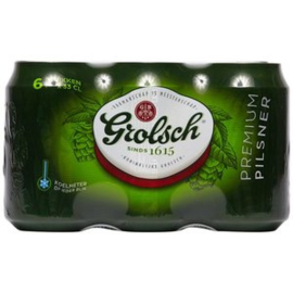 Grolsch Bier, 6x33cl blik