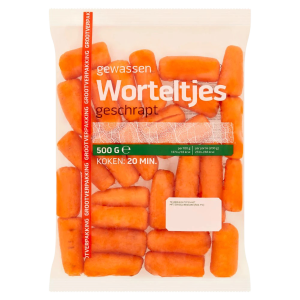 Worteltjes, 500 gr.