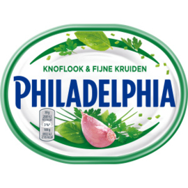 Philadelphia roomkaas met knoflook en kruiden