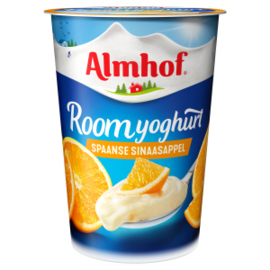 Almhof roomyoghurt Spaanse sinaasappel, 500 gr.
