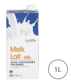 Everyday halfvolle melk, houdbaar, 1lit.