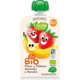 Knijpfruit bio aardbei banaan