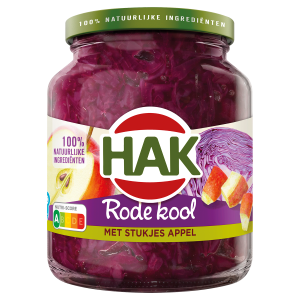 Hak rode kool met appel, 355 gr.
