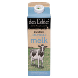 Den Eelder halfvolle melk, dagvers, 1lit