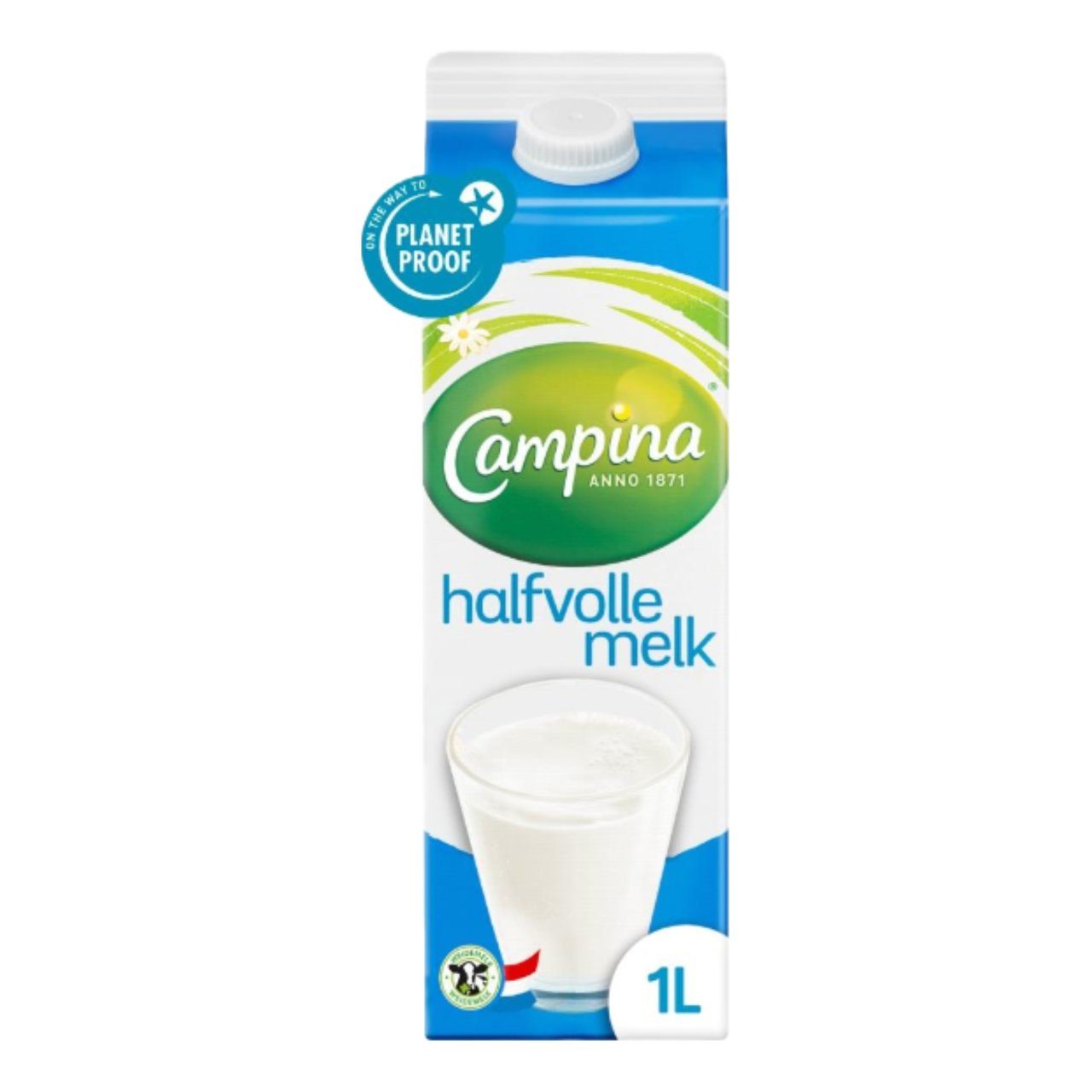 Campina halfvolle melk, dagvers, 1lit