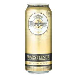 Warsteiner pils, blik 50cl.