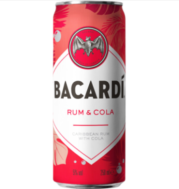 Bacardi Rum & Cola, blikje