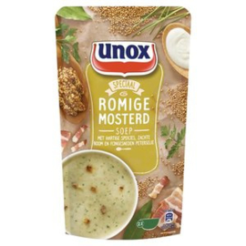 Unox Romige Mosterdsoep. sta zak 570 ml.