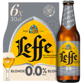 Leffe Blond 0.0, 6x30 cl.