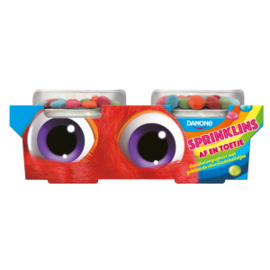 Danone yoghurt aardbei met Sprinklins 2x110gr