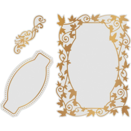 Couture Creations Flutterby Frames cut, foil & emboss die