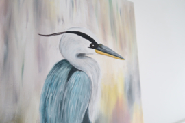 Reiger op canvas 30x40cm