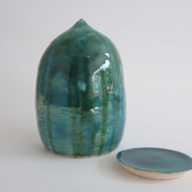 Urn | Oceaan blauw, groen, wit