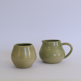 Koffie setje: melkkanntje + lepelvaasje + suikerpotje
