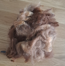 Alpaca wol, gewassen 25 gram