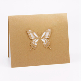 Pop up gelukskaart -7 vliegende vlinders