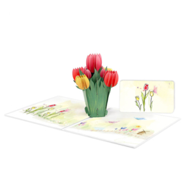 Pop up bloemenkaart Tulp