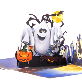 3D pop up uitnodiging Halloween feest