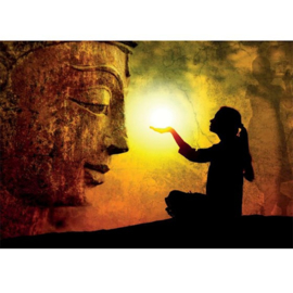 Ansichtkaart: Hands full of light