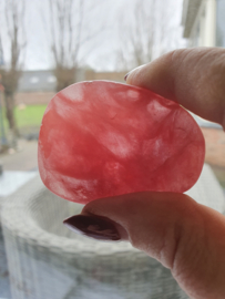 Cherry kwarts aangeslepen (synth.)