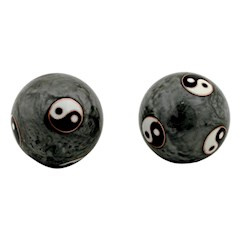 Meridiaan kogels Yin Yang Tai Chi grijs