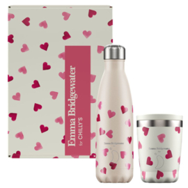 Chilly's Bottle Giftbox Set Pink Hearts