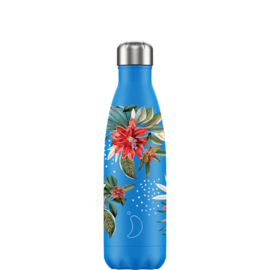 Chilly's Bottle Floral Oasis Blue 500ml