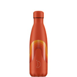 Chilly's Bottle Retro Orange Wave 500ml
