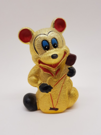 Mickey Mouse goudkleurige glitter spaarpot
