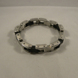 Mens bracelet steel 23cm