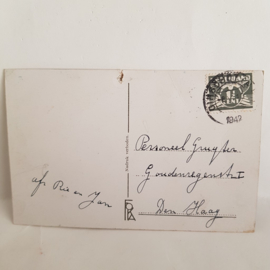 Den Haag 1942 Briefkaart gericht aan het personeel van Gruyter