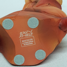 Schiele Statue kniendes Mädchen Neuware