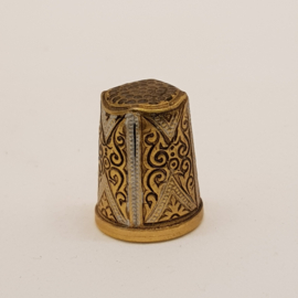 Antique brass with nice shape thimble