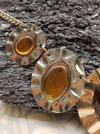 Vintage Halskette 90er Jahre goldfarben 47cm