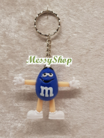 M&M Schlüsselanhänger blau