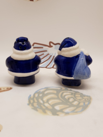 Salz- und Pfefferblau-Weiße Weihnachtsmänner