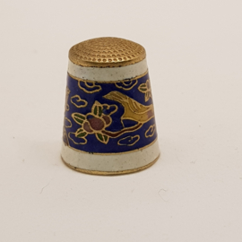 Antique Thimble with Enamel