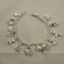 Charm bracelet silver-plated