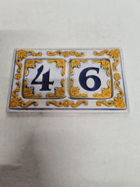 House number ceramic