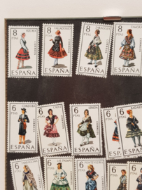 Espana collection traditional costume stamps MNH 53 pieces